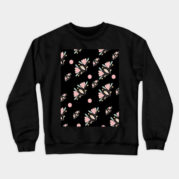 unique floral pattern Crewneck Sweatshirt by Designdaily